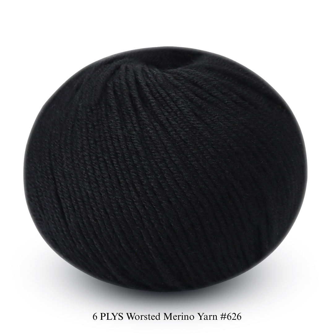 6 PLYS Worsted Merino Yarn