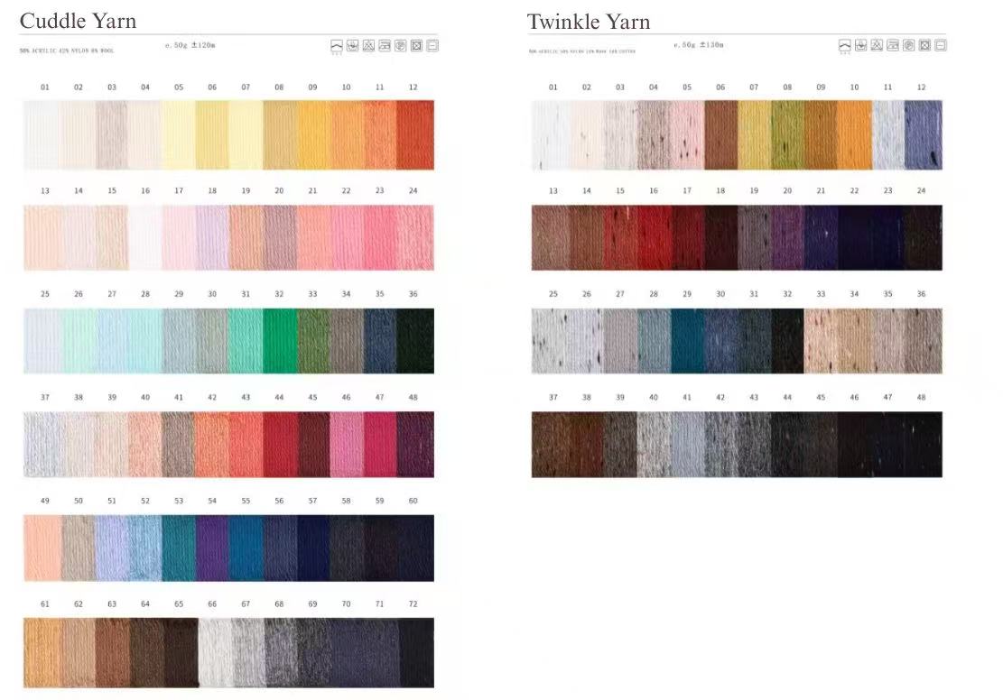 Color Card-Cuddle & Twinkle Yarn