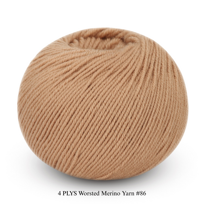 4 PLYS Worsted Merino Yarn