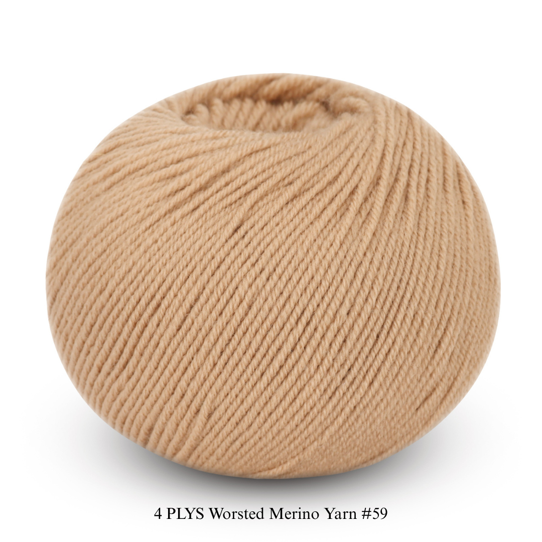 4 PLYS Worsted Merino Yarn