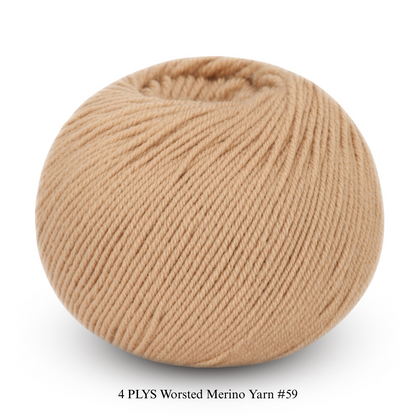 4 PLYS Worsted Merino Yarn