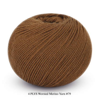 4 PLYS Worsted Merino Yarn