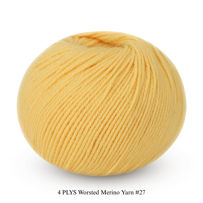 4 PLYS Worsted Merino Yarn
