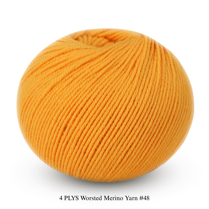 4 PLYS Worsted Merino Yarn