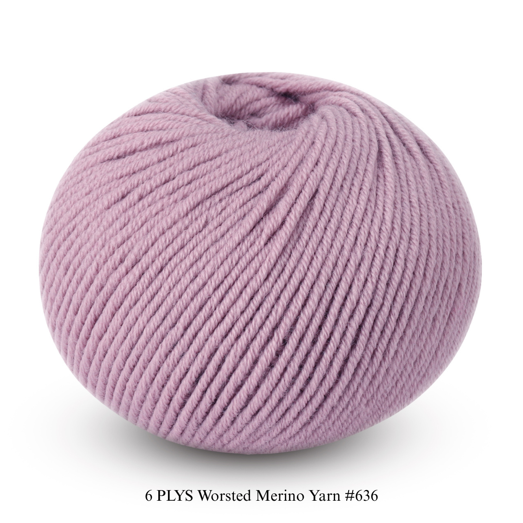 6 PLYS Worsted Merino Yarn