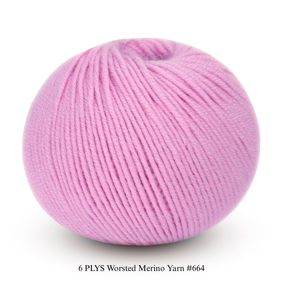 6 PLYS Worsted Merino Yarn