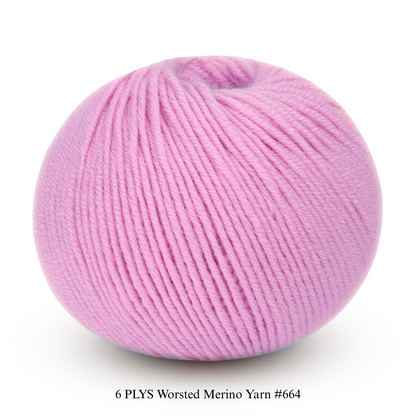 6 PLYS Worsted Merino Yarn