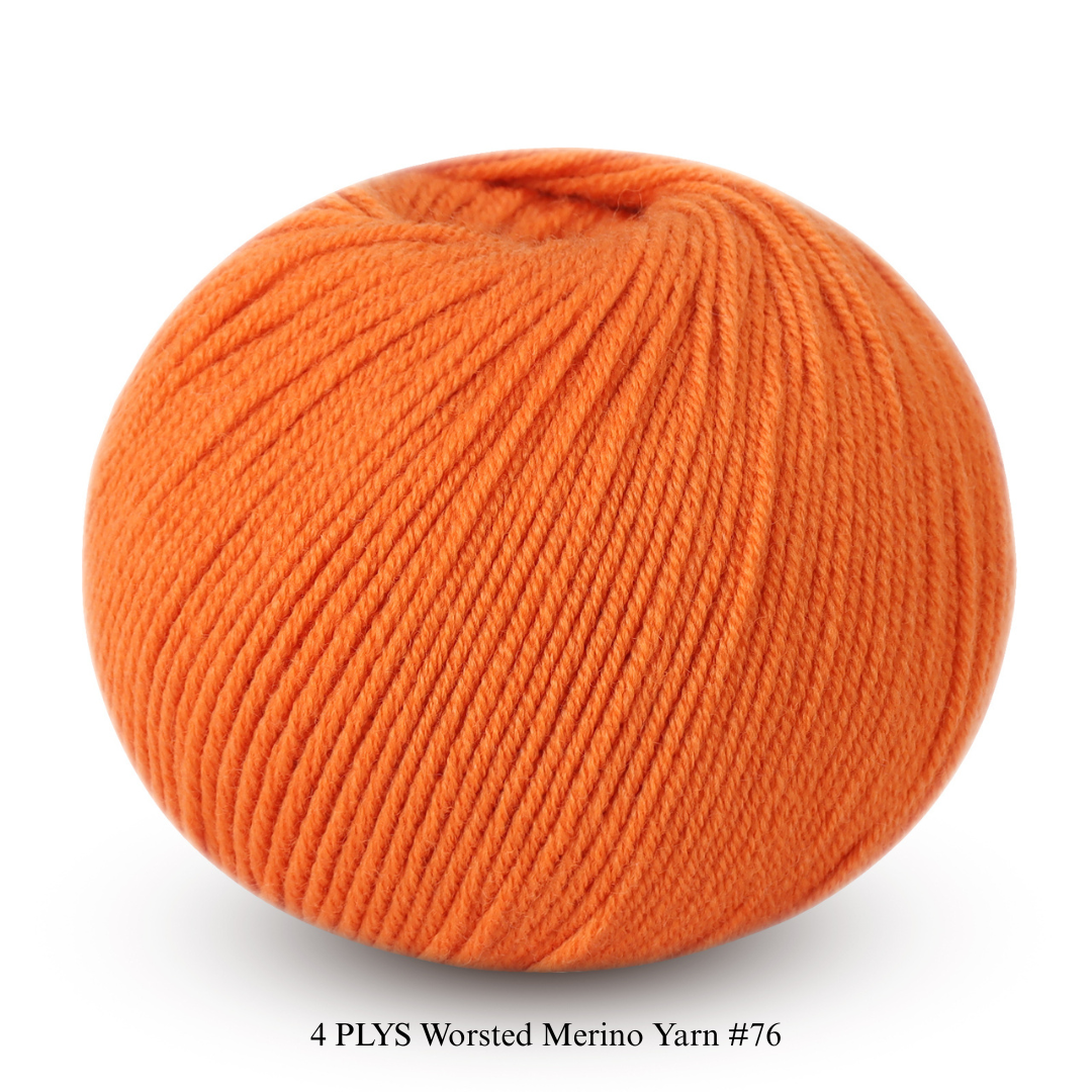 4 PLYS Worsted Merino Yarn