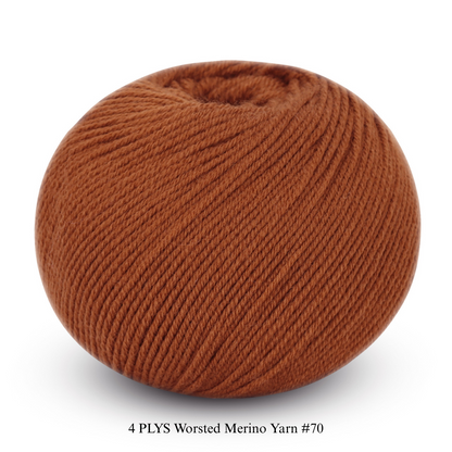 4 PLYS Worsted Merino Yarn
