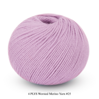 4 PLYS Worsted Merino Yarn