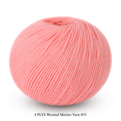 4 PLYS Worsted Merino Yarn