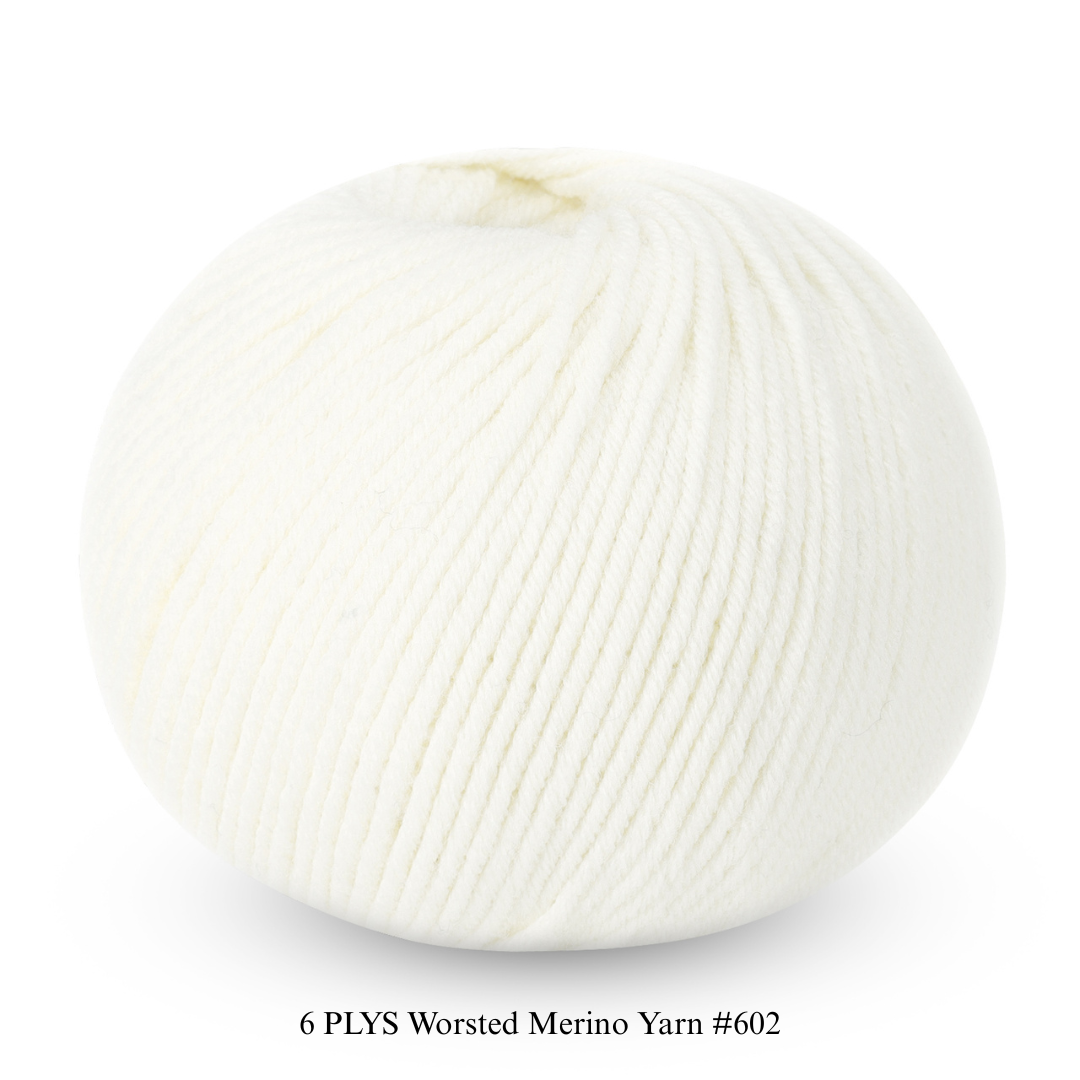 6 PLYS Worsted Merino Yarn