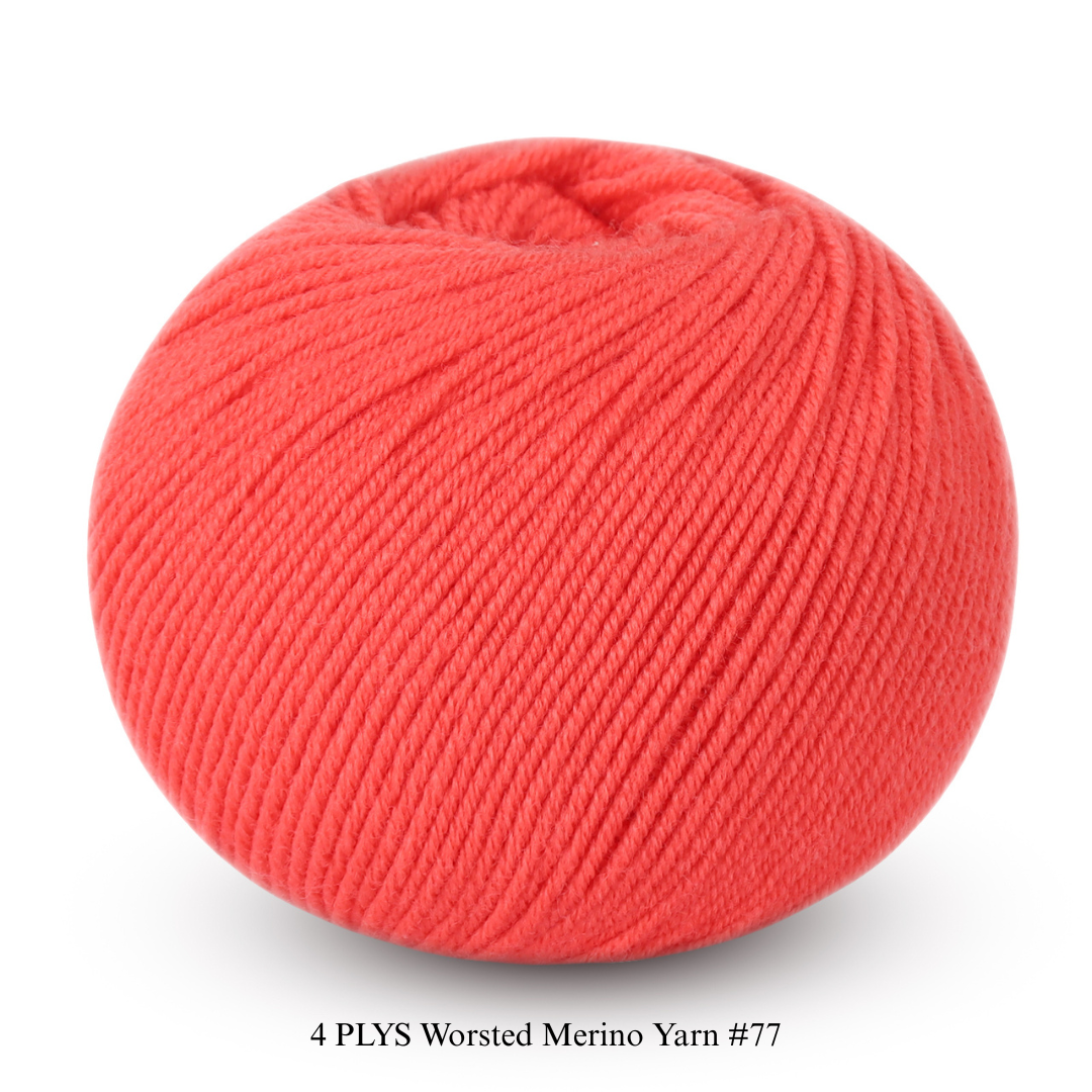 4 PLYS Worsted Merino Yarn