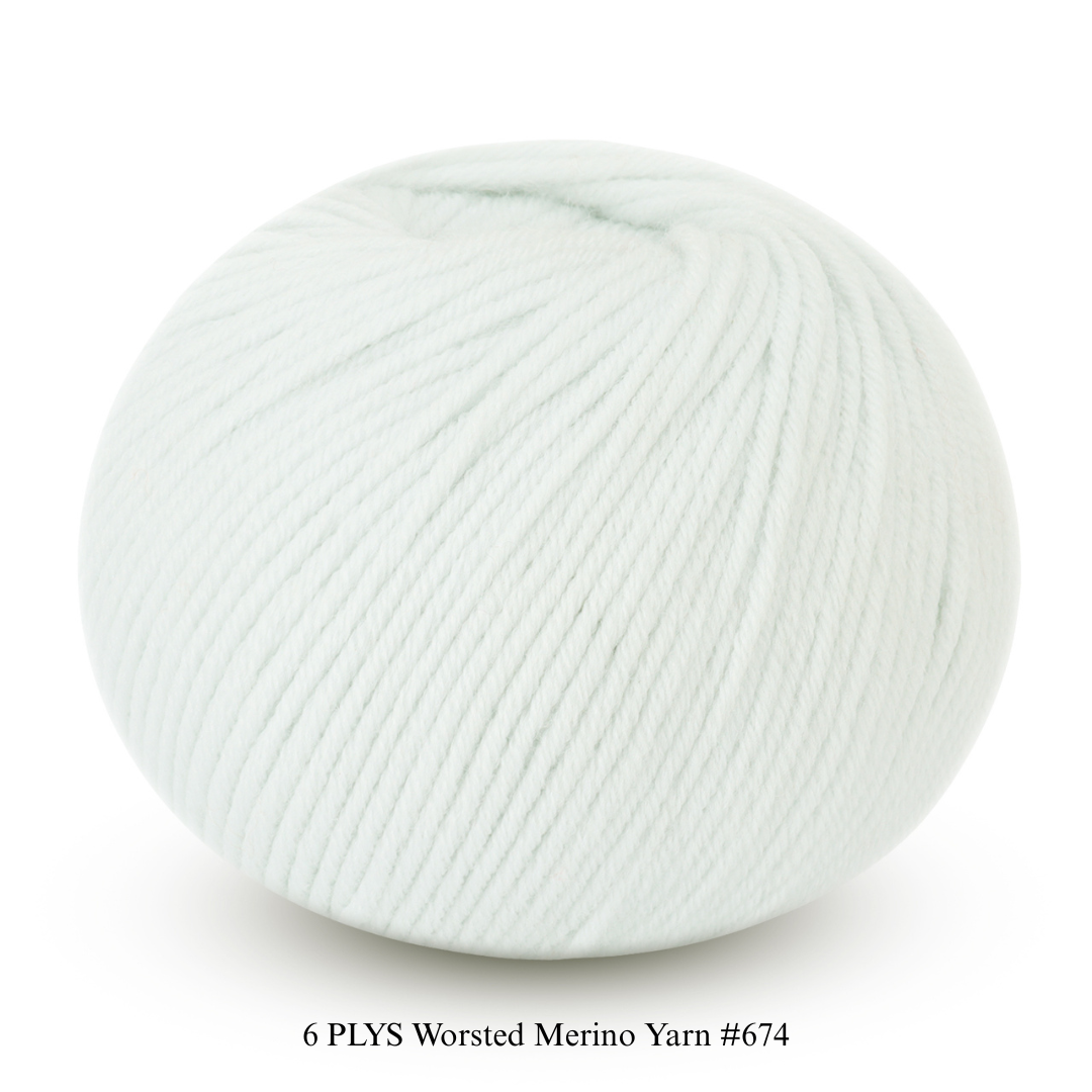 6 PLYS Worsted Merino Yarn