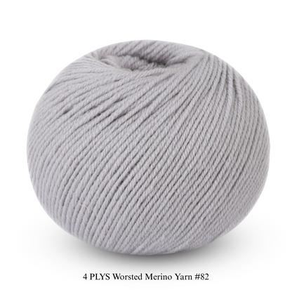 4 PLYS Worsted Merino Yarn