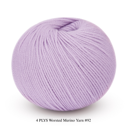 4 PLYS Worsted Merino Yarn