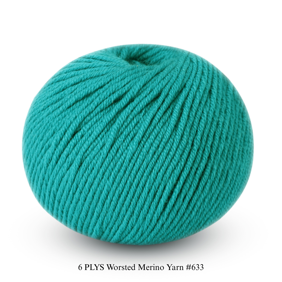 6 PLYS Worsted Merino Yarn