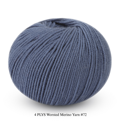 4 PLYS Worsted Merino Yarn
