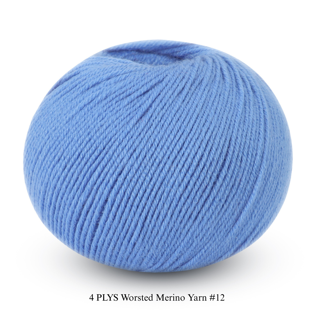 4 PLYS Worsted Merino Yarn