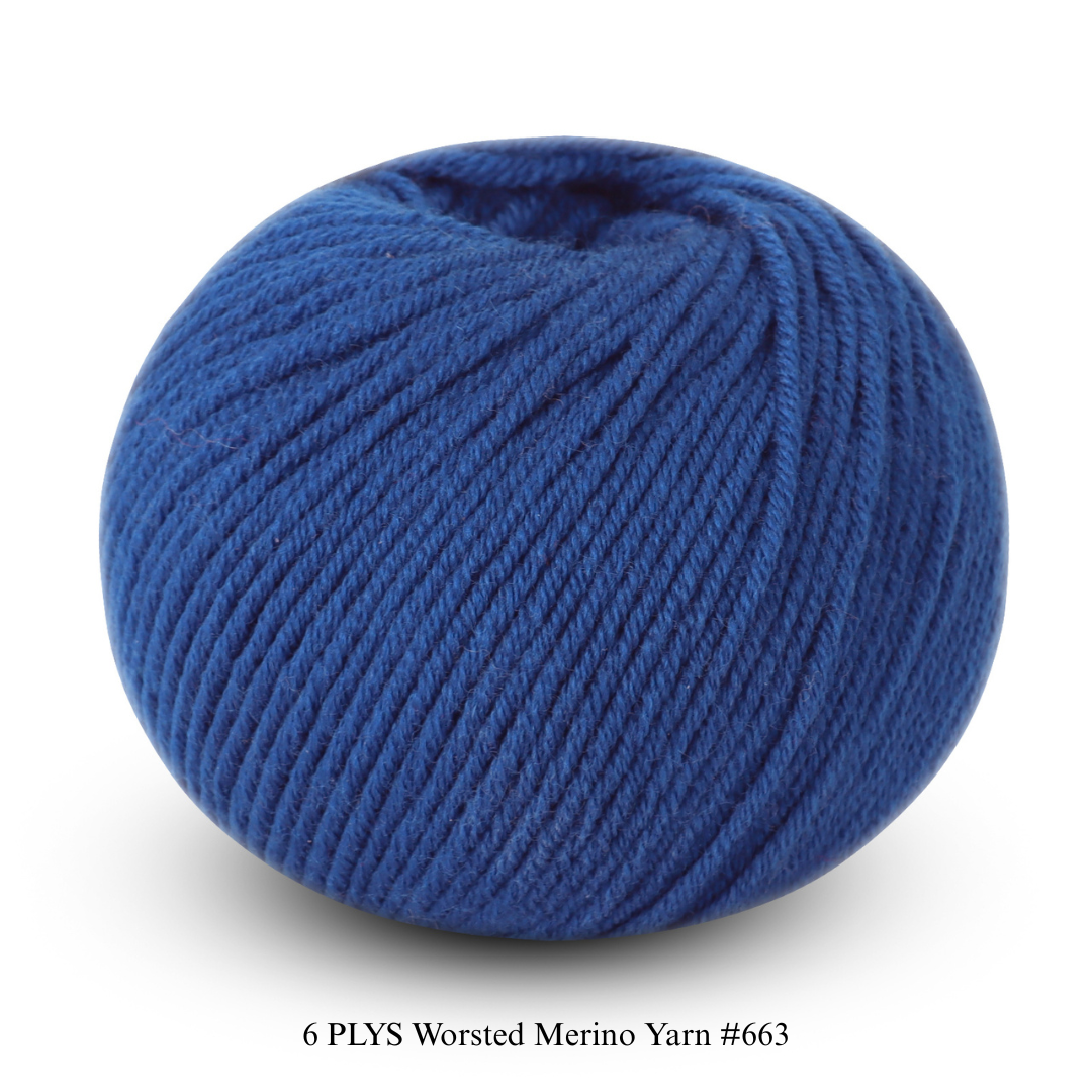 6 PLYS Worsted Merino Yarn