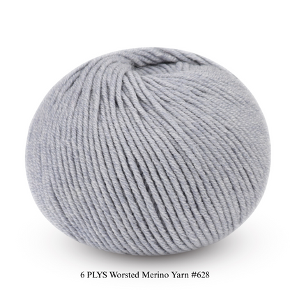 6 PLYS Worsted Merino Yarn