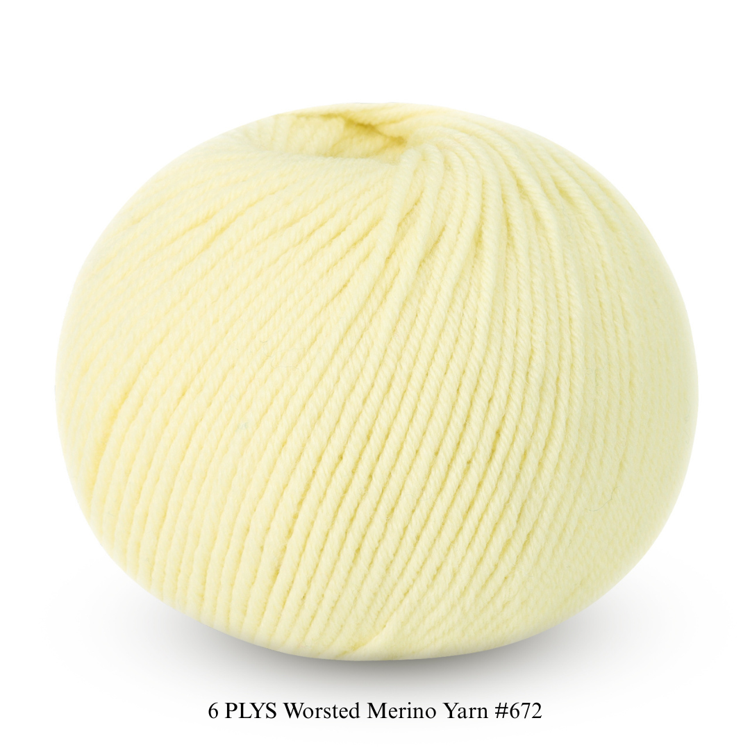 6 PLYS Worsted Merino Yarn
