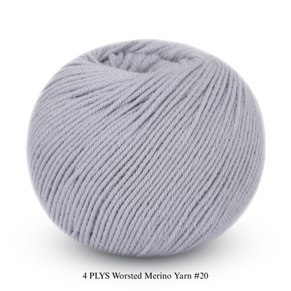4 PLYS Worsted Merino Yarn