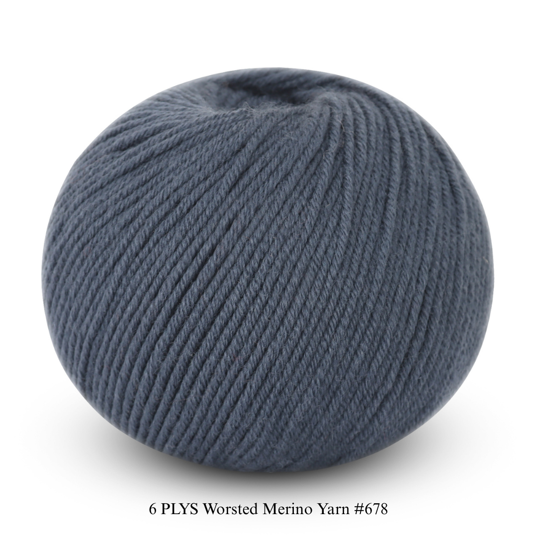 6 PLYS Worsted Merino Yarn