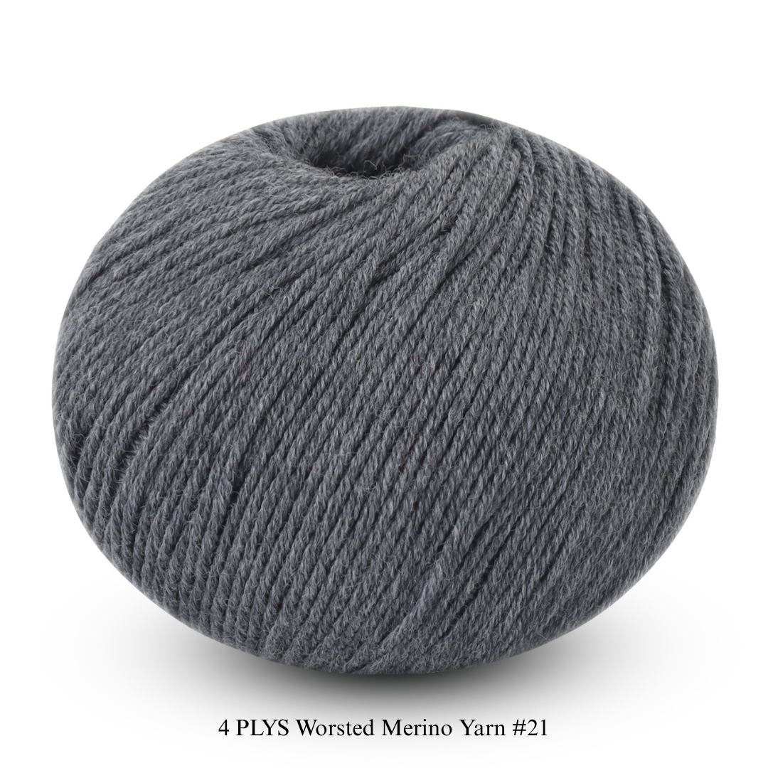4 PLYS Worsted Merino Yarn