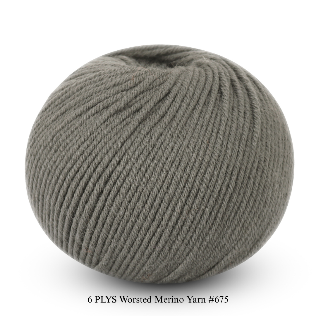 6 PLYS Worsted Merino Yarn