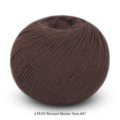 4 PLYS Worsted Merino Yarn