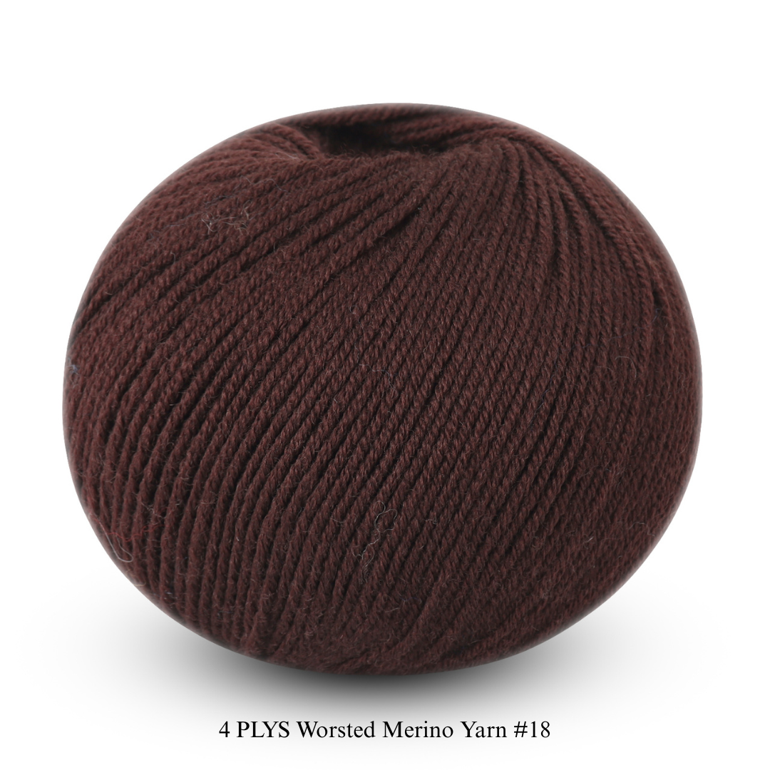4 PLYS Worsted Merino Yarn