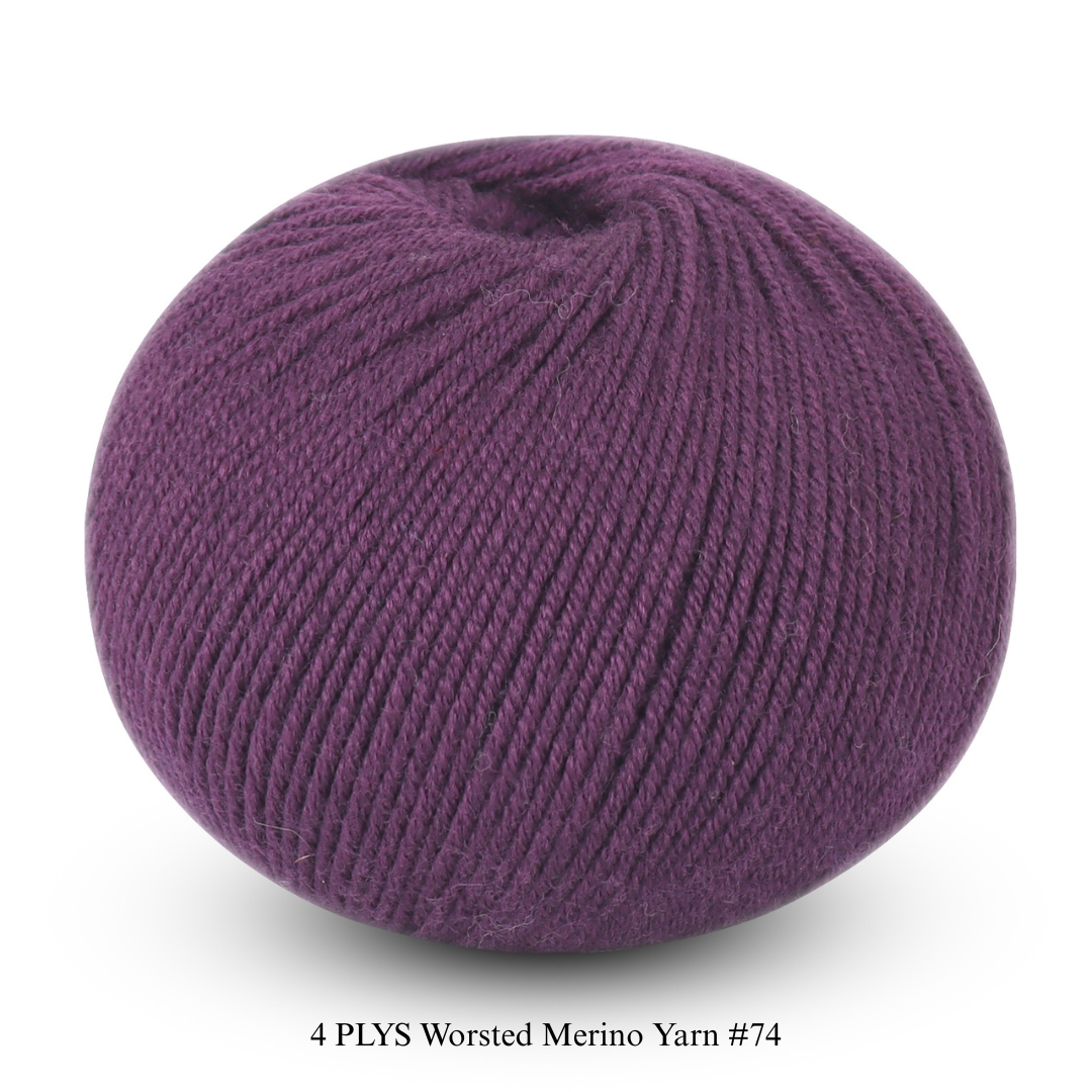 4 PLYS Worsted Merino Yarn