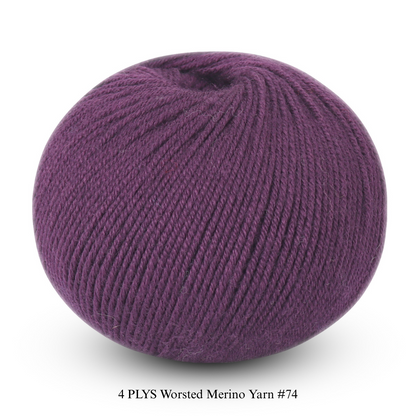4 PLYS Worsted Merino Yarn