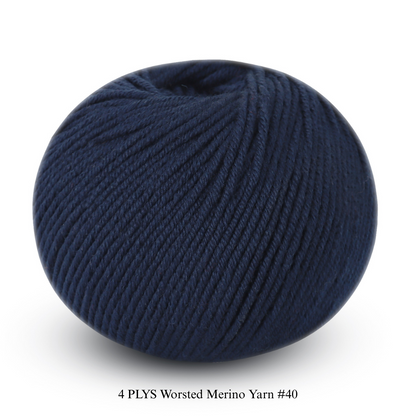 4 PLYS Worsted Merino Yarn