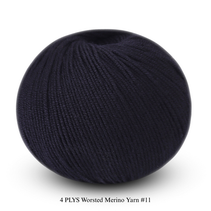 4 PLYS Worsted Merino Yarn