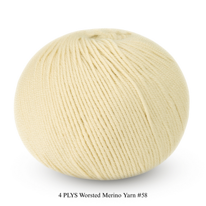 4 PLYS Worsted Merino Yarn