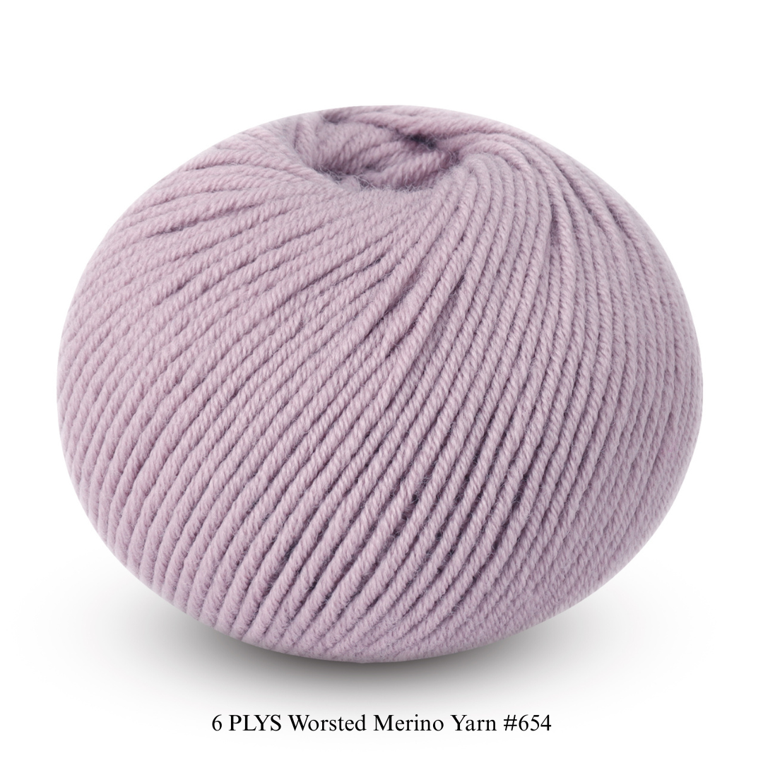 6 PLYS Worsted Merino Yarn