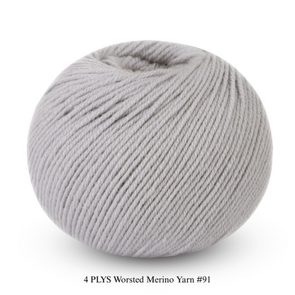 4 PLYS Worsted Merino Yarn