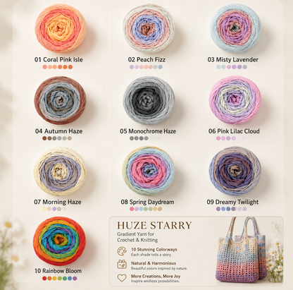 Starry 1.5mm Combed Hollow Gradien Yarn