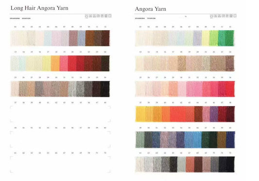 Color Card-Angora Yarns
